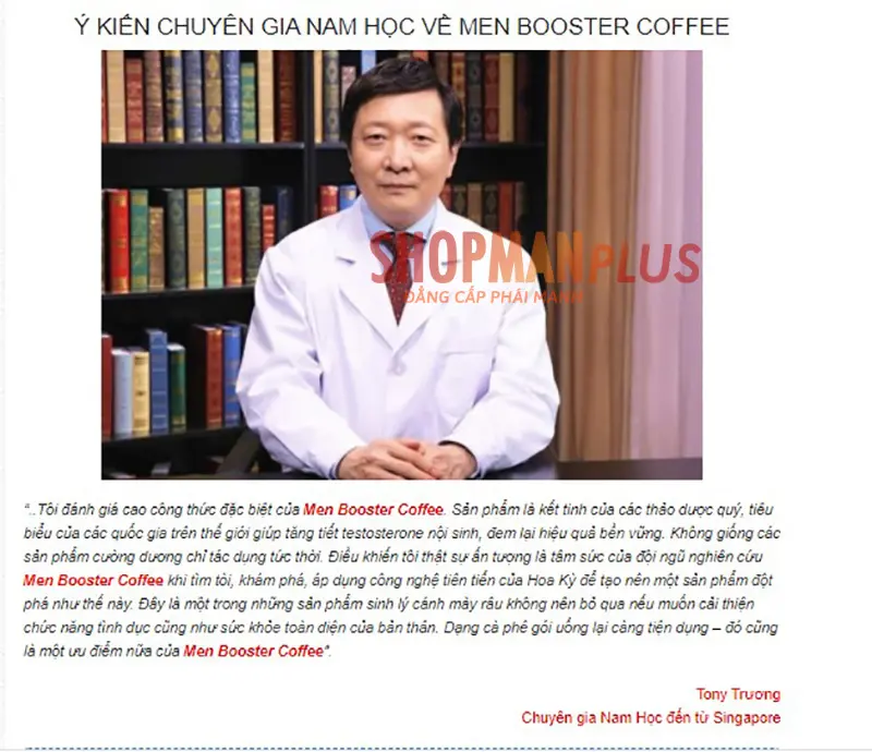 Đánh giá Men Booster Coffee từ chuyên gia