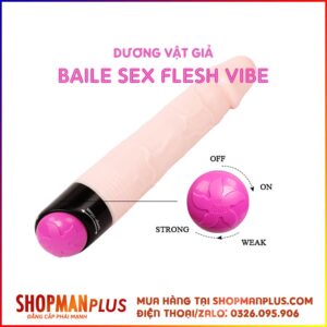 Dương vật giả Baile Sex Flesh Vibe có rung - ảnh 4
