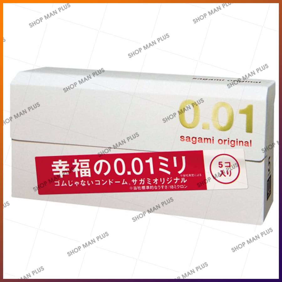 Bao cao su Sagami Original 0.01 - hộp 5 cái - ảnh 1
