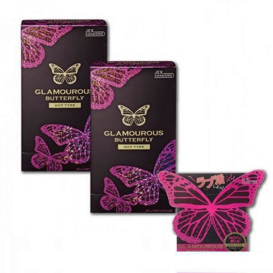 Bao cao su nhật Jex Glamourous butterfly Hot Type - ảnh 3