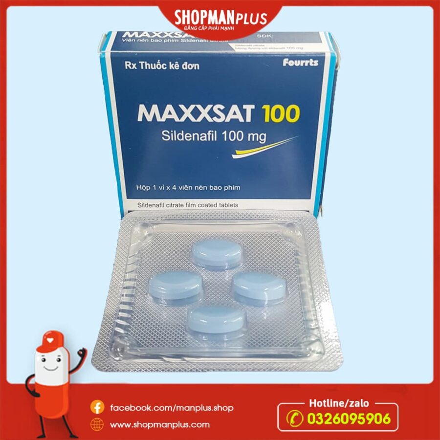Thuốc cường dương MAXXSAT 100 (sildenafil 100mg) - ảnh 1