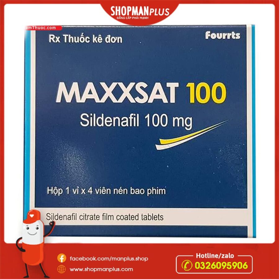 Thuốc cường dương MAXXSAT 100 (sildenafil 100mg) - ảnh 2