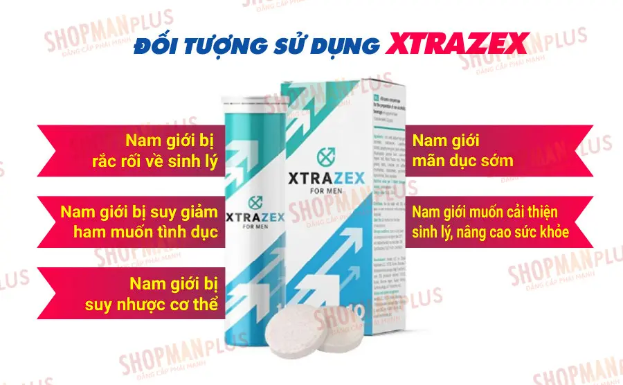 Lưu ý sử dụng viên sủi Xtrazex for men