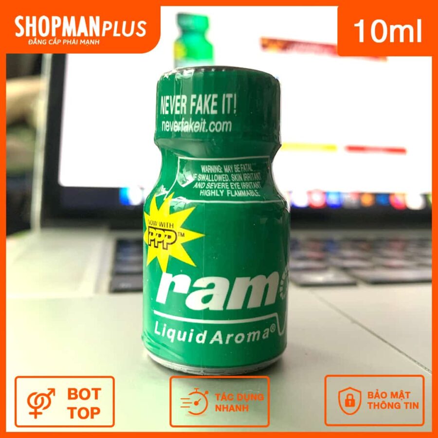 Chai hít popper Ram Liquid Aroma tăng khoái cảm - Chai 10ml - ảnh 2